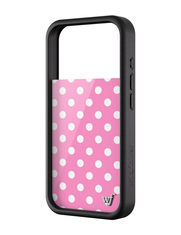 Image of Wildflower Cases - iPhone 17 Pro Compatible - Polka Dots | Pink and White