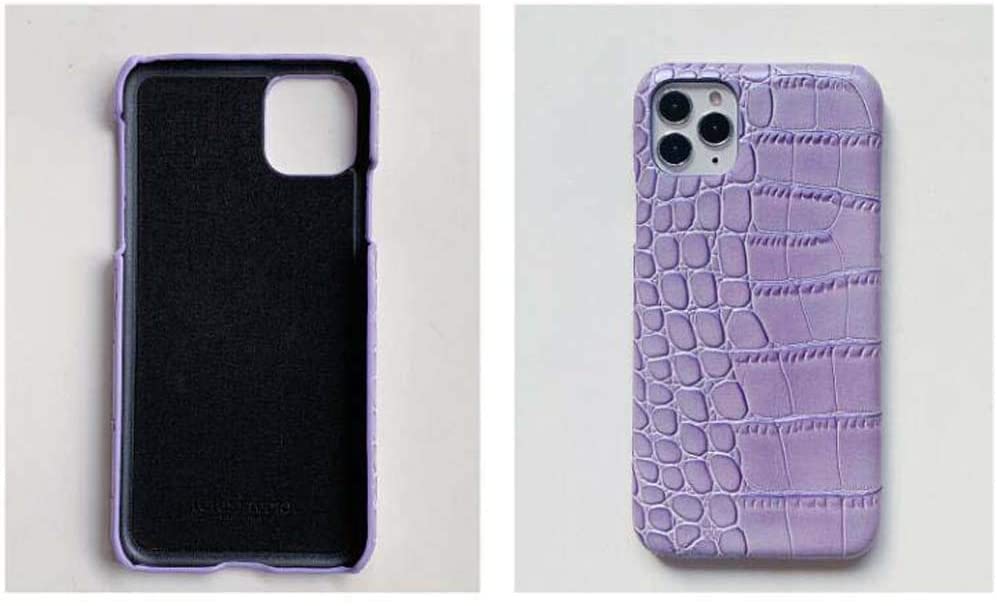 Protégez votre iPhone 12 Pro avec style grâce au cuir violet crocodile