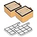 VIOKS Lot de 2 filtres de protection du moteur + 2 filtres HEPA pour aspirateur Vorwerk Kobold VK 135/136 / VK135 / VK136