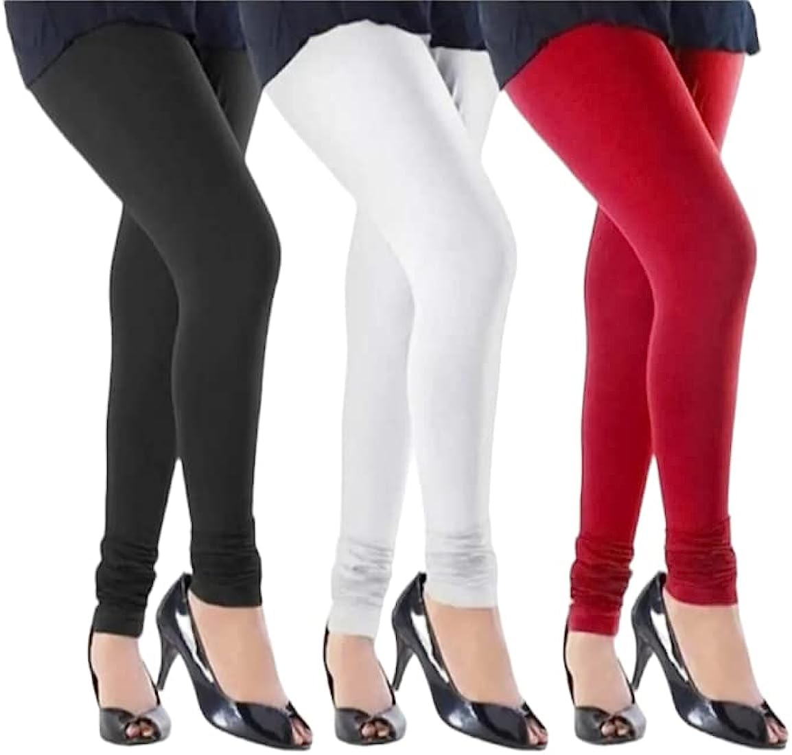Women Leggings Multi Color Combo Pack 3 | REGULER Cotton Leggings