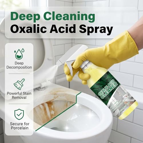 Image of Oxalic Acid Cleaner Spray, 2026 New Stain Remover, Multi-purpose Tile Cleaner for Bathroom Kitchen, Porcelain Cleaner Solution for Home (1)