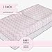 Ely's & Co. Patent Pending Waterproof Sheets, White and Pink Chevron and Polka Dots (2 Pack) (Changing Pad Cover, Pink)