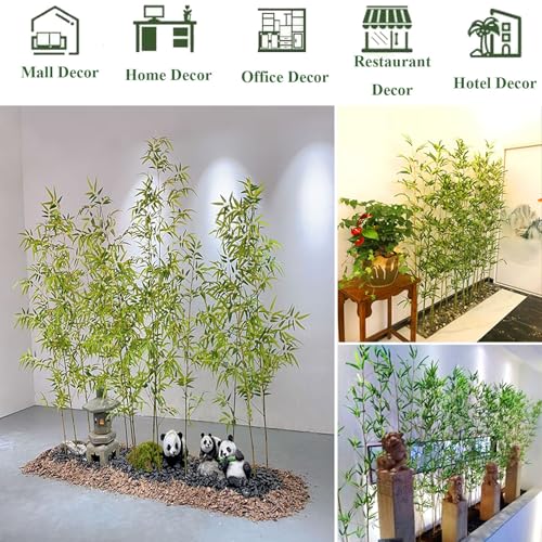 Große künstliche Bambus-Pflanze, 90 realistische künstliche Bäume für Innen- und Außenbereich, Raumteiler, Terrasse, Landschaftsbau, Aquarium-Dekoration, 1,2 m hoch