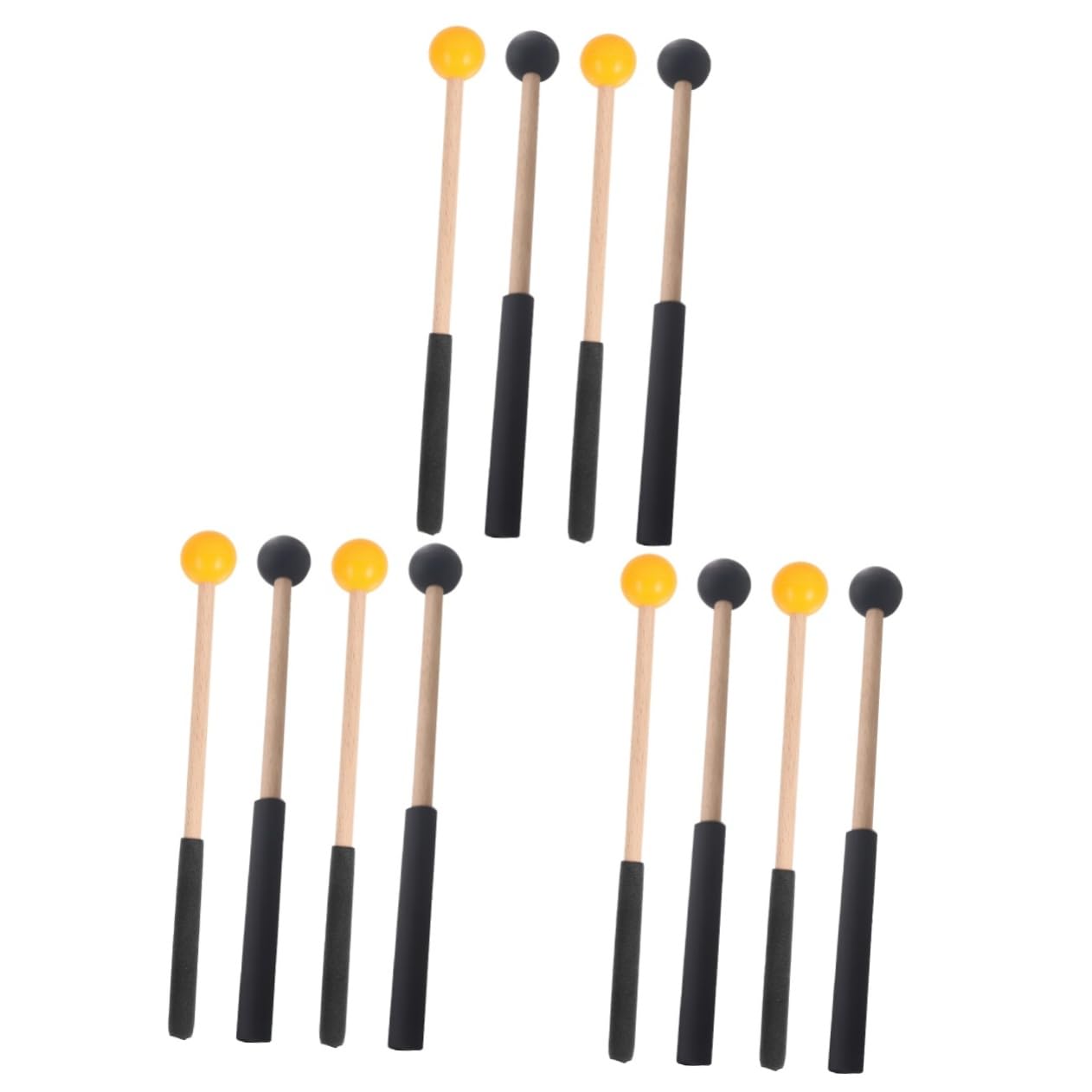 ibasenice 6pares Mallets De Percusión Para De Lengua Accesorio Musical Resistente y Duradero Para Xilófono y Marimba Para Actuaciones Escenario