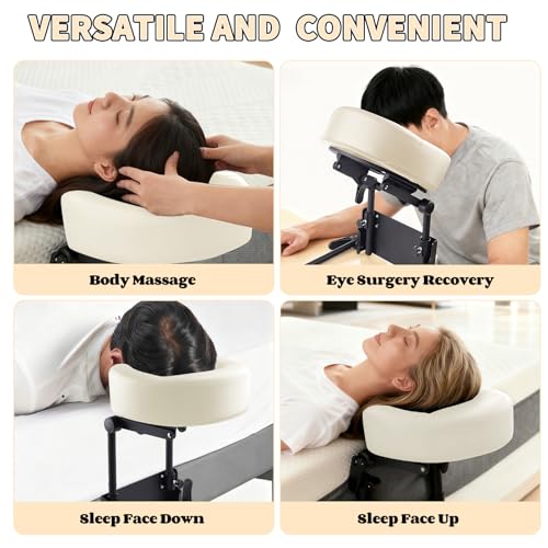 Reposacabezas ajustable contra dolor cervical cojín camilla color beige 5