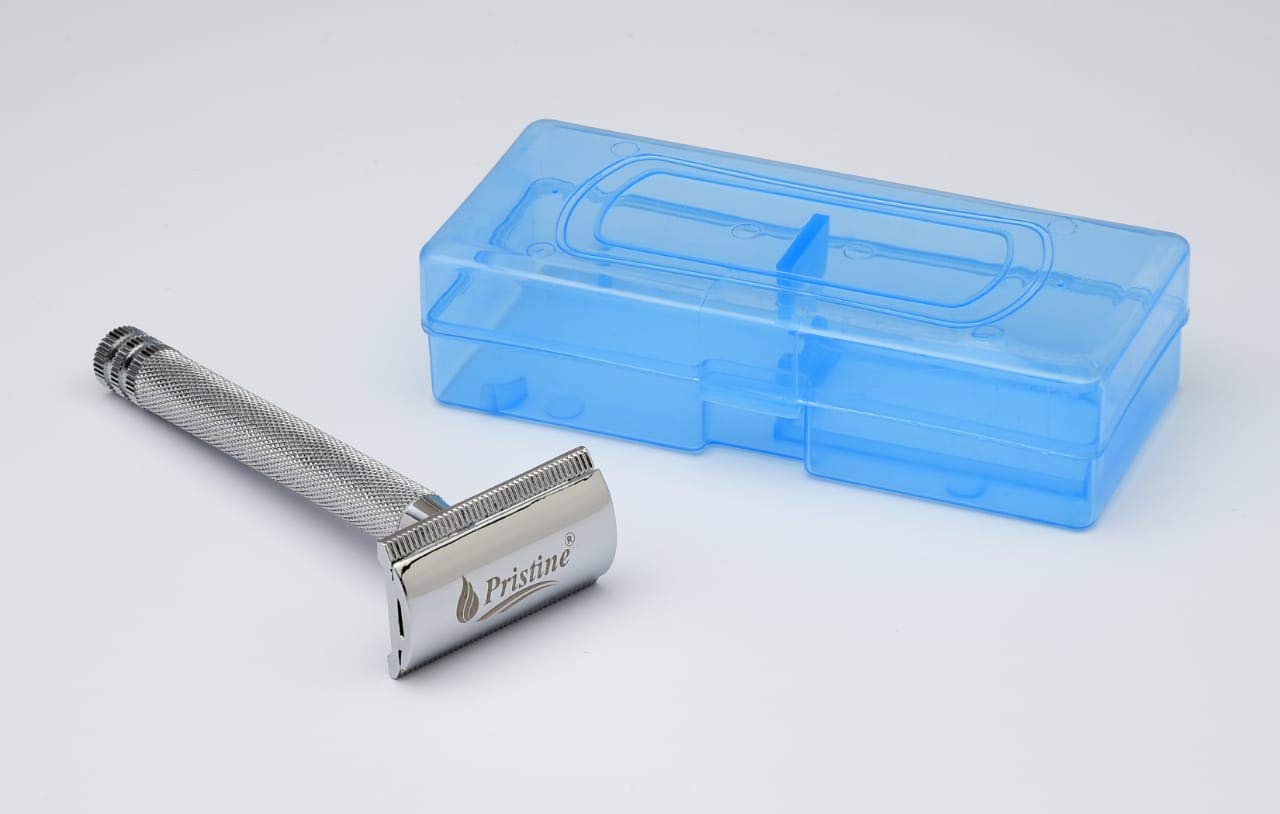 Pristine Shaving Double Edge Safety Razor For Men CROME PLATING (Close Comb) - Image 4 thumbnail