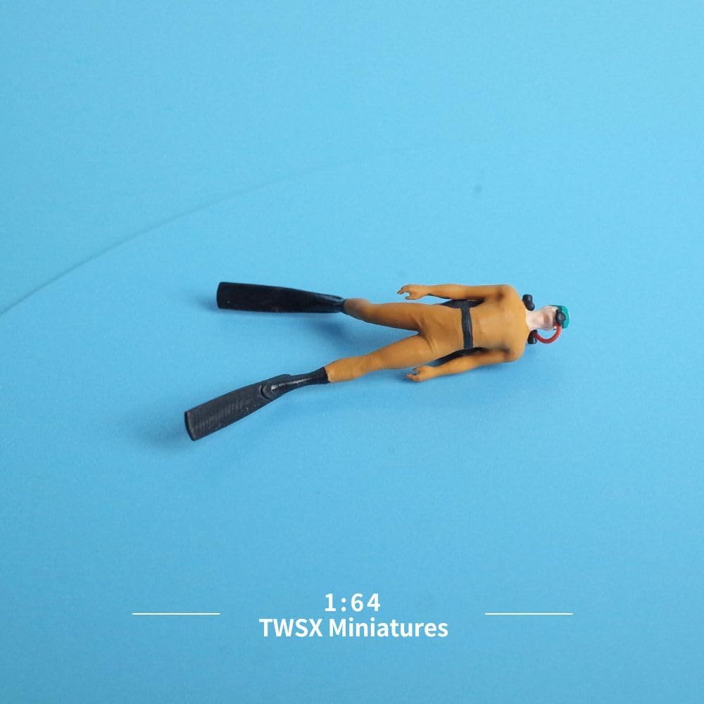 Diver 1:64 Scale Model for DIY Scenes