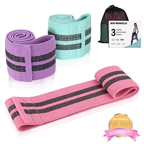 ink-topoint Fabric Resistance Bands, Circle Exercise Resistance Band Sets Fitness Booty Hip Bands,3 Resistance Level & Non-Slip Loops for Pilates, Gym, Workout,Yoga,Training