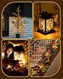 Opard Battery Fairy Lights 2 Pack 50 LEDs 5m, Christmas Lights, Upgraded Coated, IP65 Waterproof, 8 Lighting Modes, Auto Timer Function, Warm White for Christmas, Outdoor, Indoor - Image 4