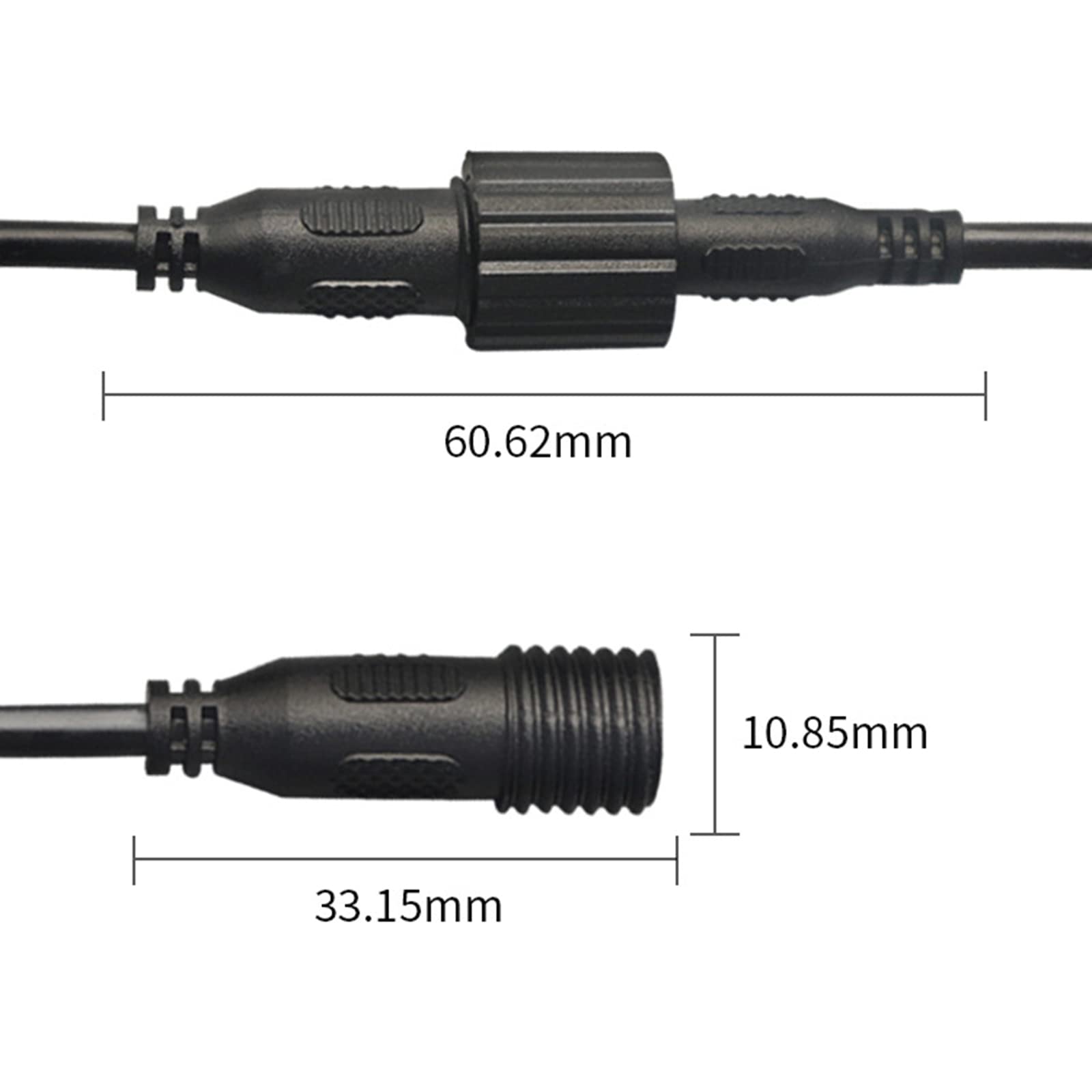 YSJJZRL 25cm DC 3.5x1.35mm Male/Female to Bare Wire Open End Cable