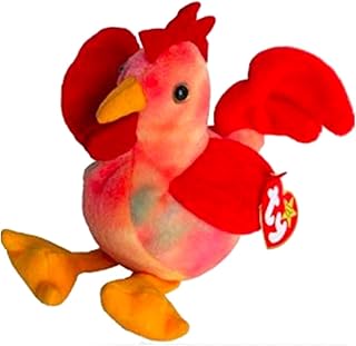 Moronoicy Ty STRUT The Rooster Red Ty-Dye Bird (6``) Beanie Baby 1997 Boys Girls 3+ MWMT#by:funbears5660