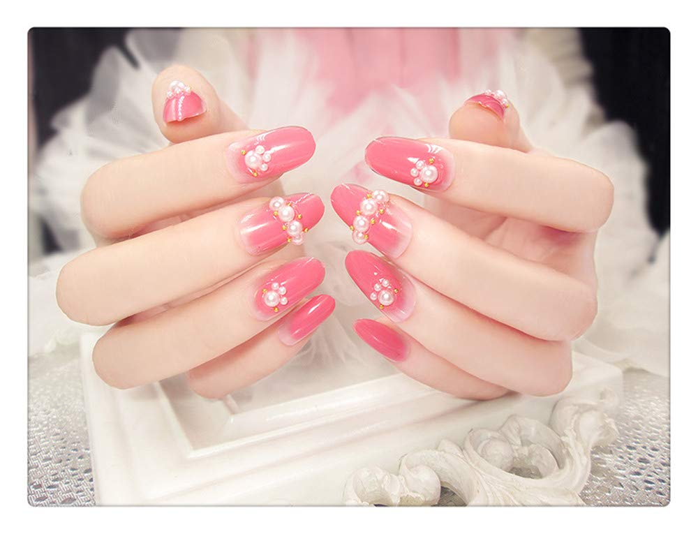 Faux Ongles Longue Durée Anti-Ongles Ongles Faux Ongles Patch Mariée Mariage Ongles Art Fini Longue Version Coréenne De L'Ensemble
