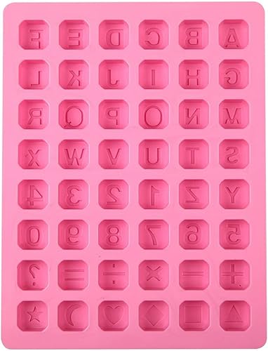 Miniatura 2 de 48 Estrellas Carta Manual Diy Silicona Chocolate Molde Bandeja de Hielo Moldes de Jabón Hecho a Mano Digital