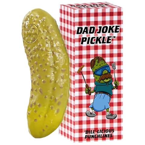 DR DINGUS Dad Joke Pickle Button - 100+ Best Jokes - Dill-lightful Gift for Father or Family - Makes Everyone Laugh Cover