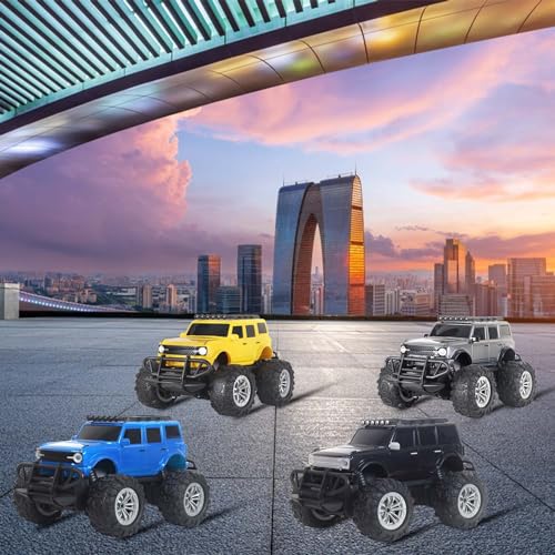 Popsugar Off Roader Rechargeable Remote Control Car | RC Car Monster Truck | 4 Headlight Modes | Lithium Battery | C-Type Charging | Remote Control Car for Kids | Made in India, Red - Image 8