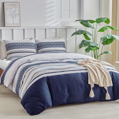 Tokokimo Housse de Couette 220x240 avec 2 Taies d'oreiller 65x65 cm - Design Bohémien - Parure de lit 220x240 Adulte - 100% Microfibre Housse Couette avec...