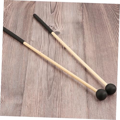 YARNOW 2 piezas mazas de mango de madera para tambor de lengüeta, xilófono e instrumentos de percusión, diseño ergonómico adecuado para músicos de todos los niveles miniatura 4