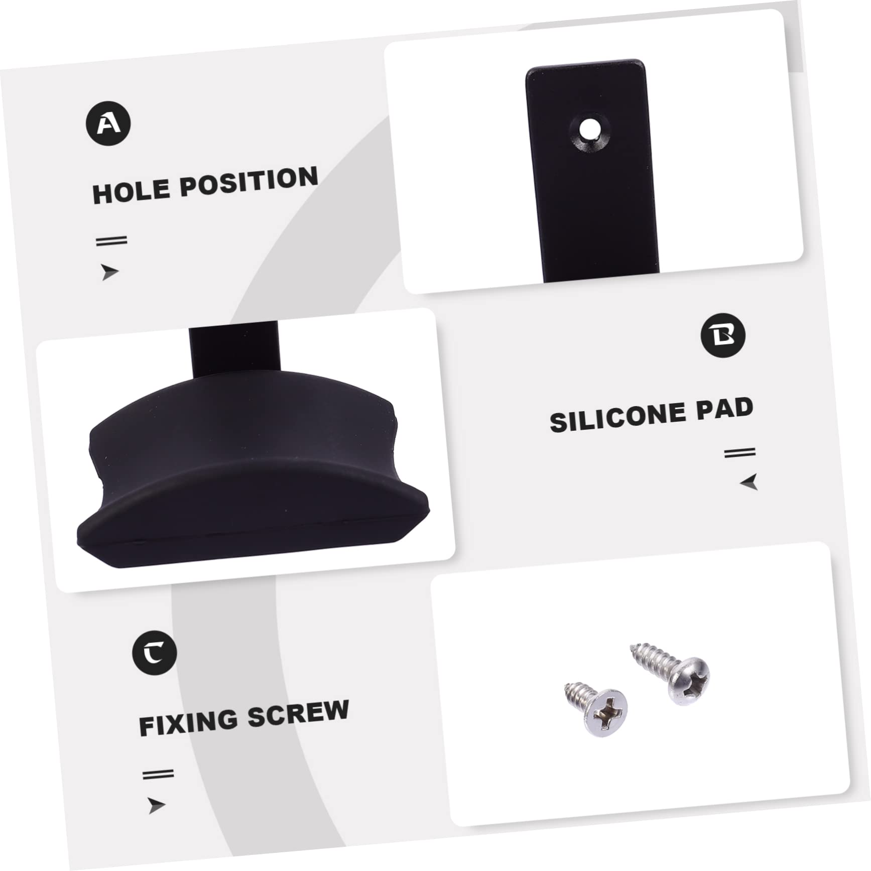MAGICLULU 3stücke Aluminiumlegierung Kopfhörerhalterung Tisch Universeller Kopfhörerständer Mit Silikonpolster Für Gaming-headsets Monitor Und Hifi-kopfhörer