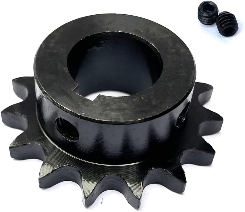 #40 Roller Chain Sprocket B Type 1" Bore Rust Prevention Hardened 15 Tooth