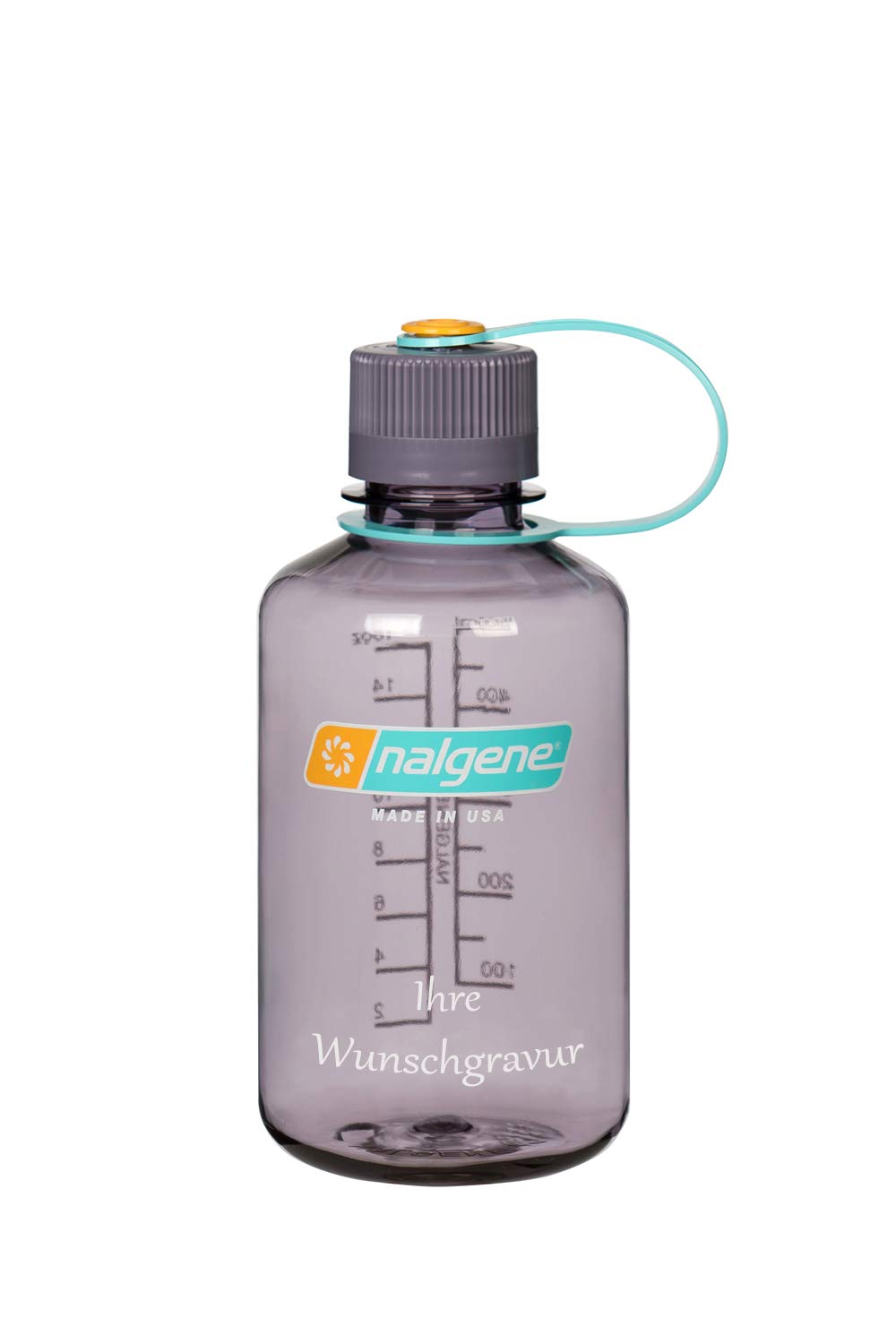 Nalgene 'Everyday' Bottle 0.5 L (Aubergine, with Name Engraving, 0.5 L)