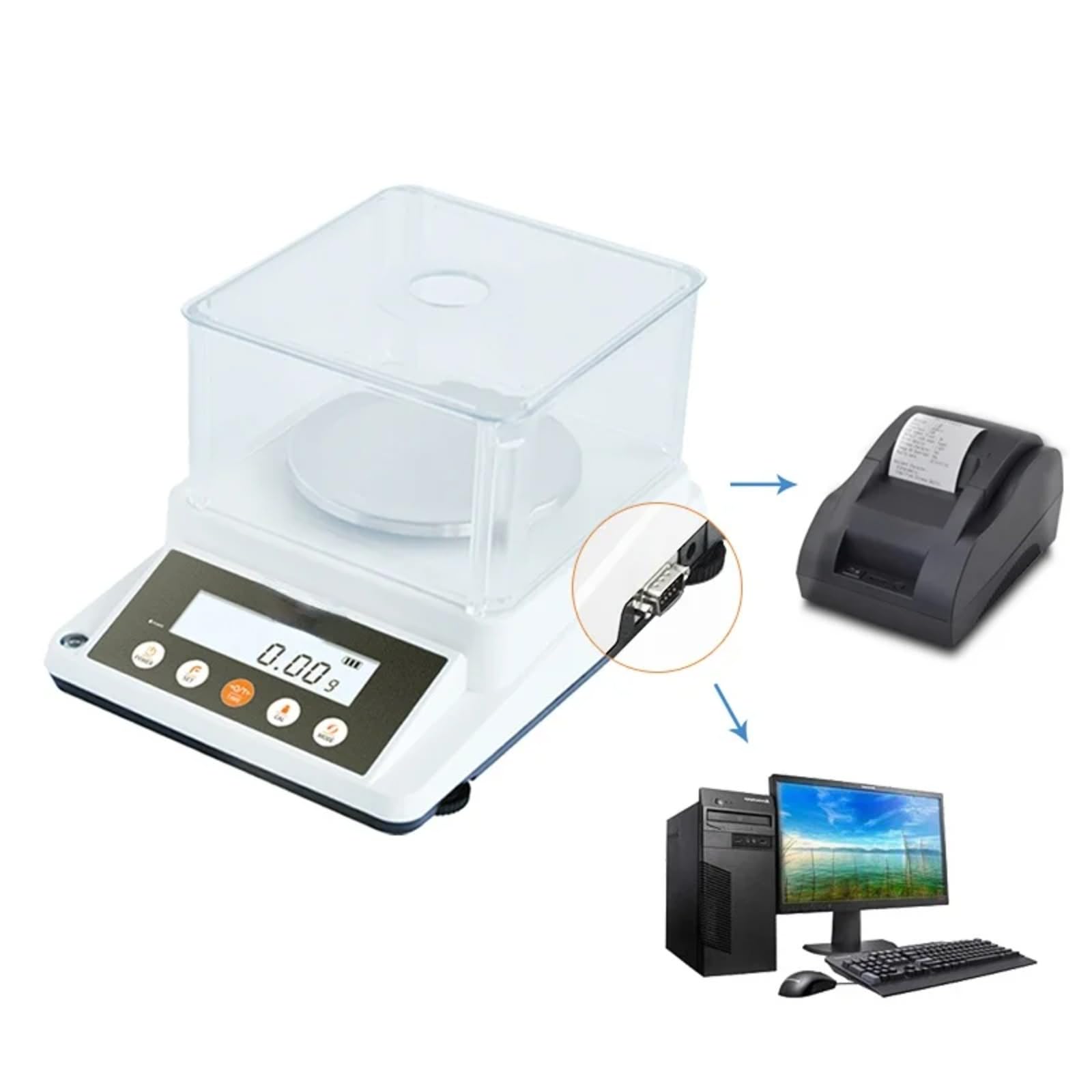 Balance de précision 610 g 0,01 g, 310 g 0,01 g,310g 0.01g