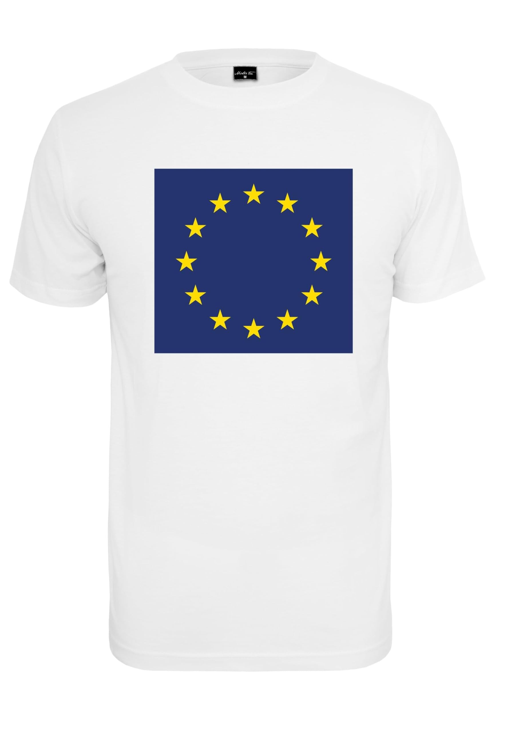 Mister Tee Herren Europe T-Shirt, White, XS