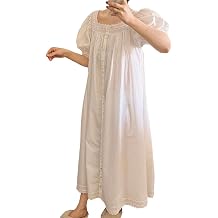 Womens Vintage Nightgown Sleepwear Princess Nightdress Pajamas Loungewear Nightrobe Housecoat