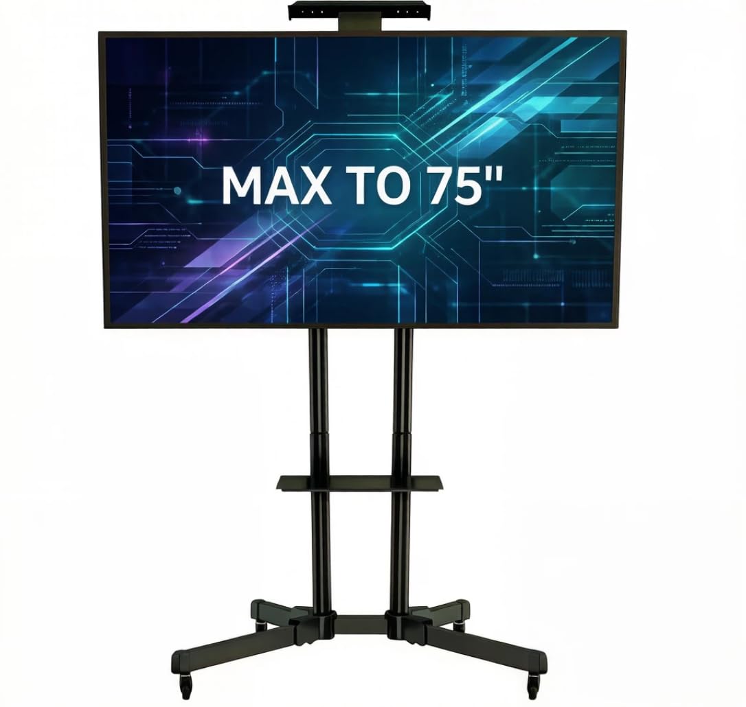 stand tv per pavimento con ruote regolabilealtezza massima 1720 mm