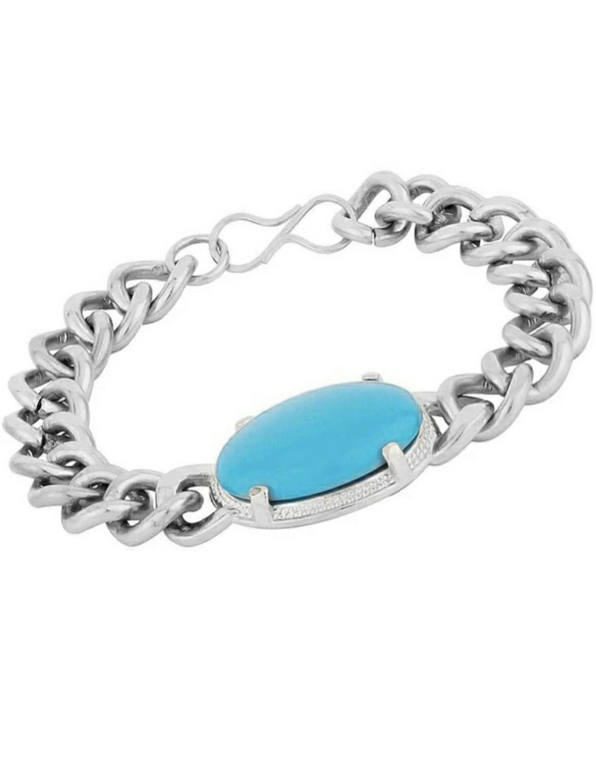 mohaa Get The Look Of Salman Khan With This Turquoise Stainless Steel Chain Bracelet For Mens (B0CKFNK5ND) Amazon Price History, Amazon Price Tracker