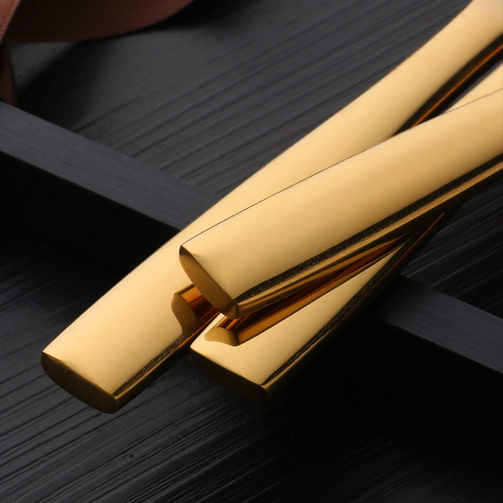 Cuchillos de cena de acero inoxidable de 12 piezas, cuchillos de mantequilla, cuchillos de mesa, juego de cubiertos clásicos, cuchillos de autógrafo para el hogar, cocina o restaurante,