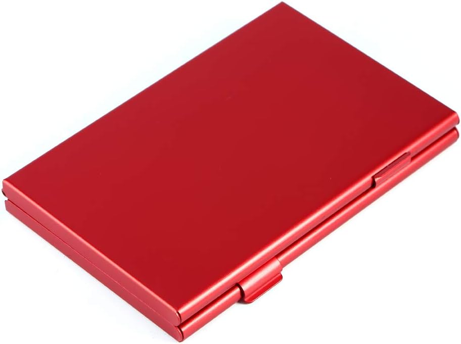 KIMISS Portable Aluminum Sd Memory Card Storage Box Holds 6Pcs Easy Carry Protector