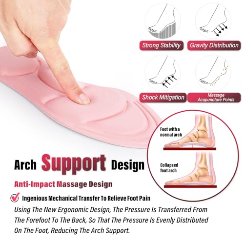 Plantillas para tacones altos para mujer con soporte de arco y espuma viscoelástica miniatura 5