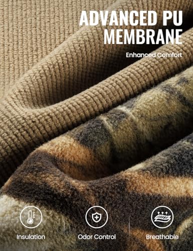 TIDEWE Hunting Clothes for Men, Silent Water Resistant Hunting Jackets and Bibs, Next Camo G24