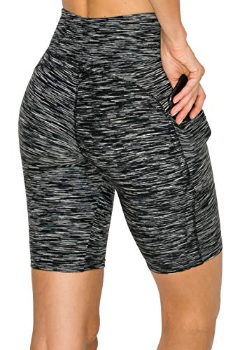 Image of ALWAYS Women's High Waist Bike Shorts - Athletic Workout Tummy Control Stretch Running Yoga Pants