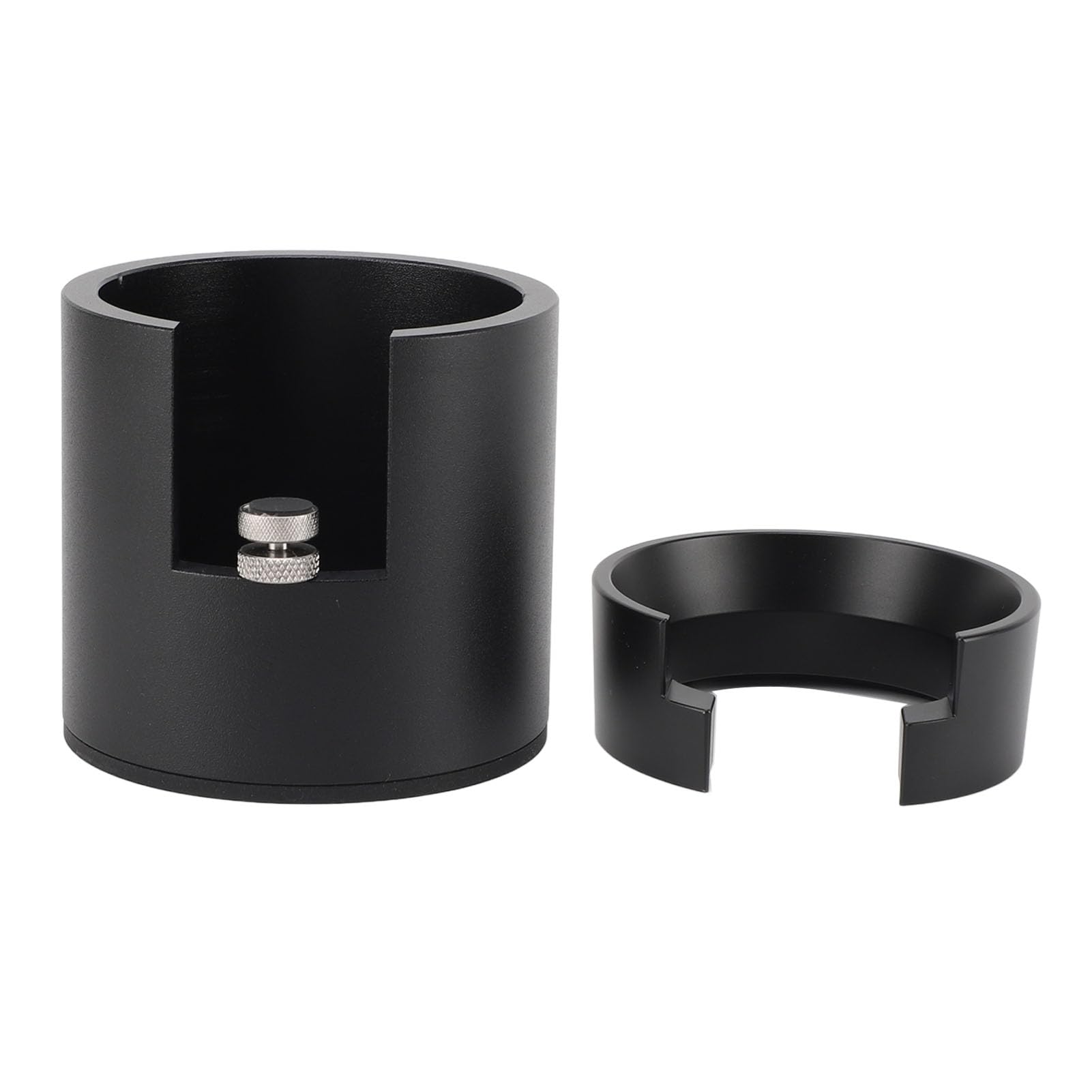 Soporte para portafiltro, portafiltro de café con embudo dosificador, soporte de aleación de aluminio variable de 58 mm para baristas domésticos y uso en la oficina, preparación de café sin esfuerzo