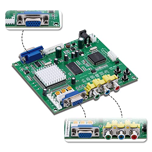 Image of Mcbazel Arcade Game RGB /CGA /EGA to VGA HD Game Video Output Converter Board for Arcade Monitor to CRT LCD PDP Projector