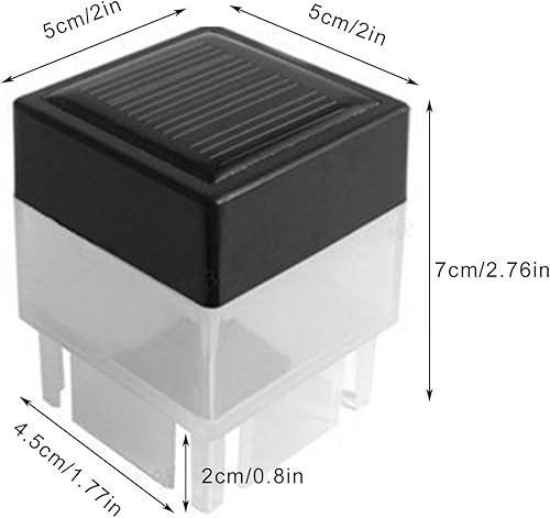 Miniatura 2 de Tapa solar LED para poste de valla de 2 x 2 pulgadas, 6 V, 2 W, lámpara solar LED con interruptor de lámpara para hierro forjado de aluminio o