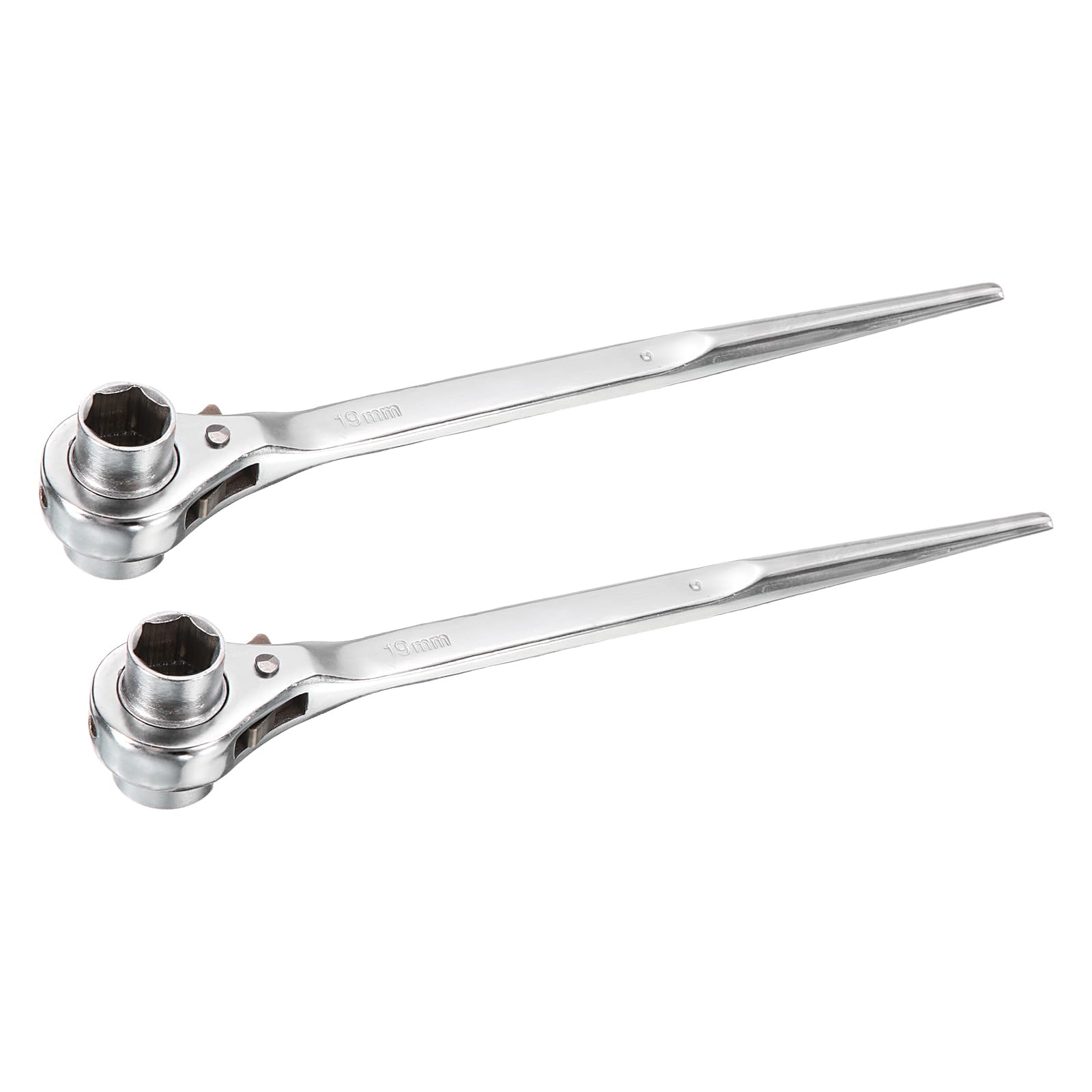 Clé à cliquet hexagonale échafaudage 19 x 22 mm double empreinte pour outil de chantier