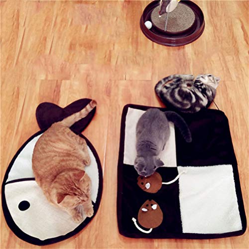 Balacoo Tapete de Arranhamento para Gatos Durável Quadrado para Gatos Tapete de Garra Prático e Útil