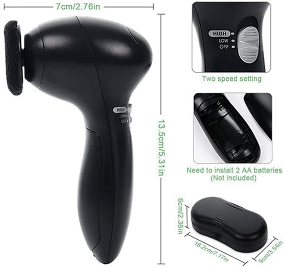 Electric Shoes Polisher Handheld Cleaning Machine Leather Shine Brush Kit for Bags Clothes
