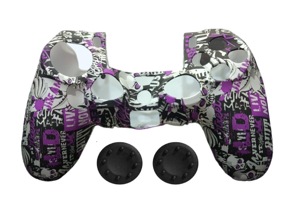 TCOS TECH PS4 Controller Silicone Cover Ultra Grip Anti Slip Protective Case Sleeve for PS4 Controller + 2 Thumb Grips (B07X6NR5NG) Amazon Price History, Amazon Price Tracker