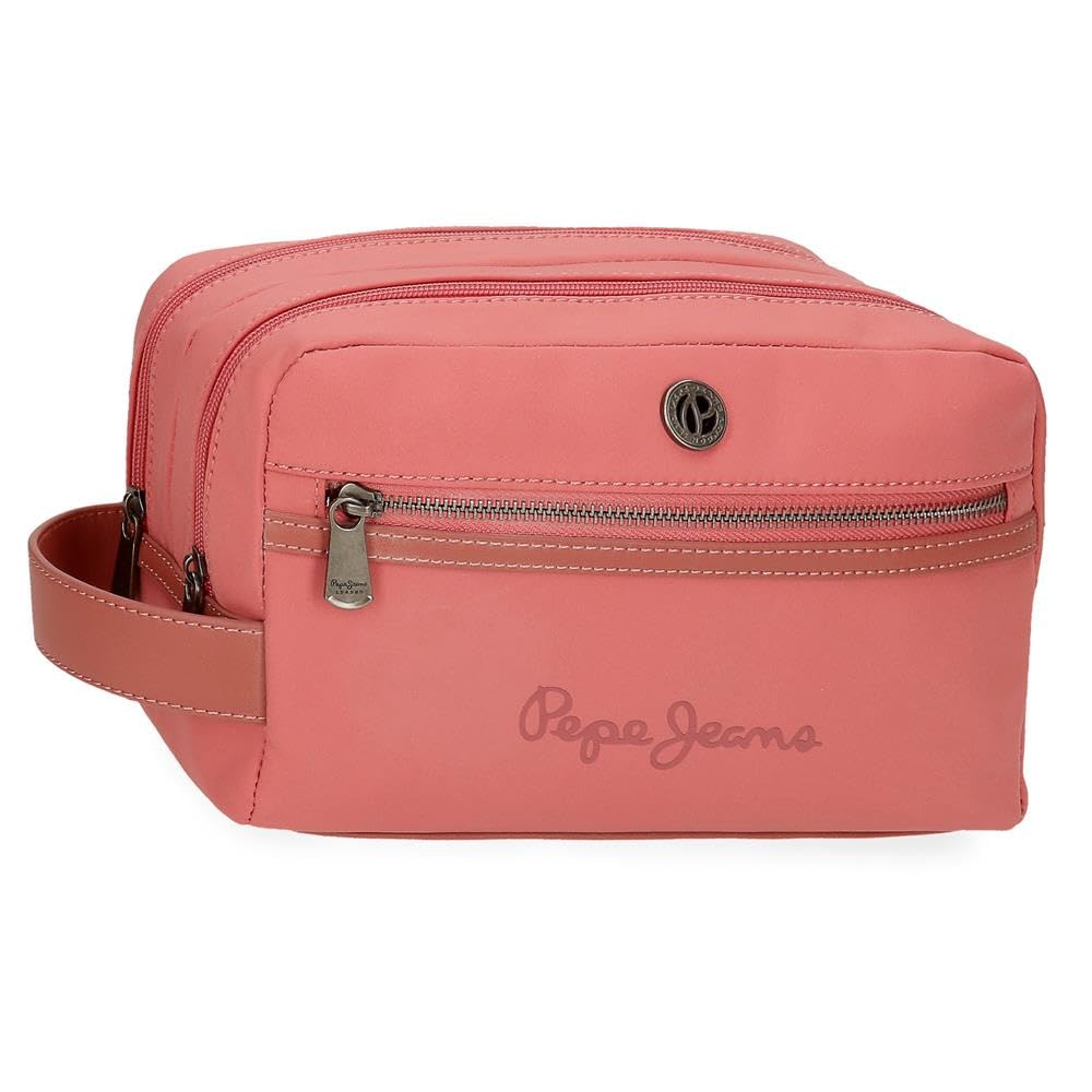 Pepe Jeans Corin Trousse de Toilette Rose 26 x 16 x 12 cm Polyester et PU by Joumma Bags, Rose, Talla única, Trousse de Toilette