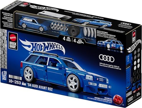 Mattel Brick Shop Hot Wheels Speed Audi, JGR28 - Görsel 7