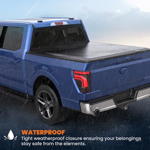 Image of KUIPERAUTO Soft Roll-up Truck Bed Tonneau Cover Compatible for 1982-2011 Ford Ranger 6' Bed