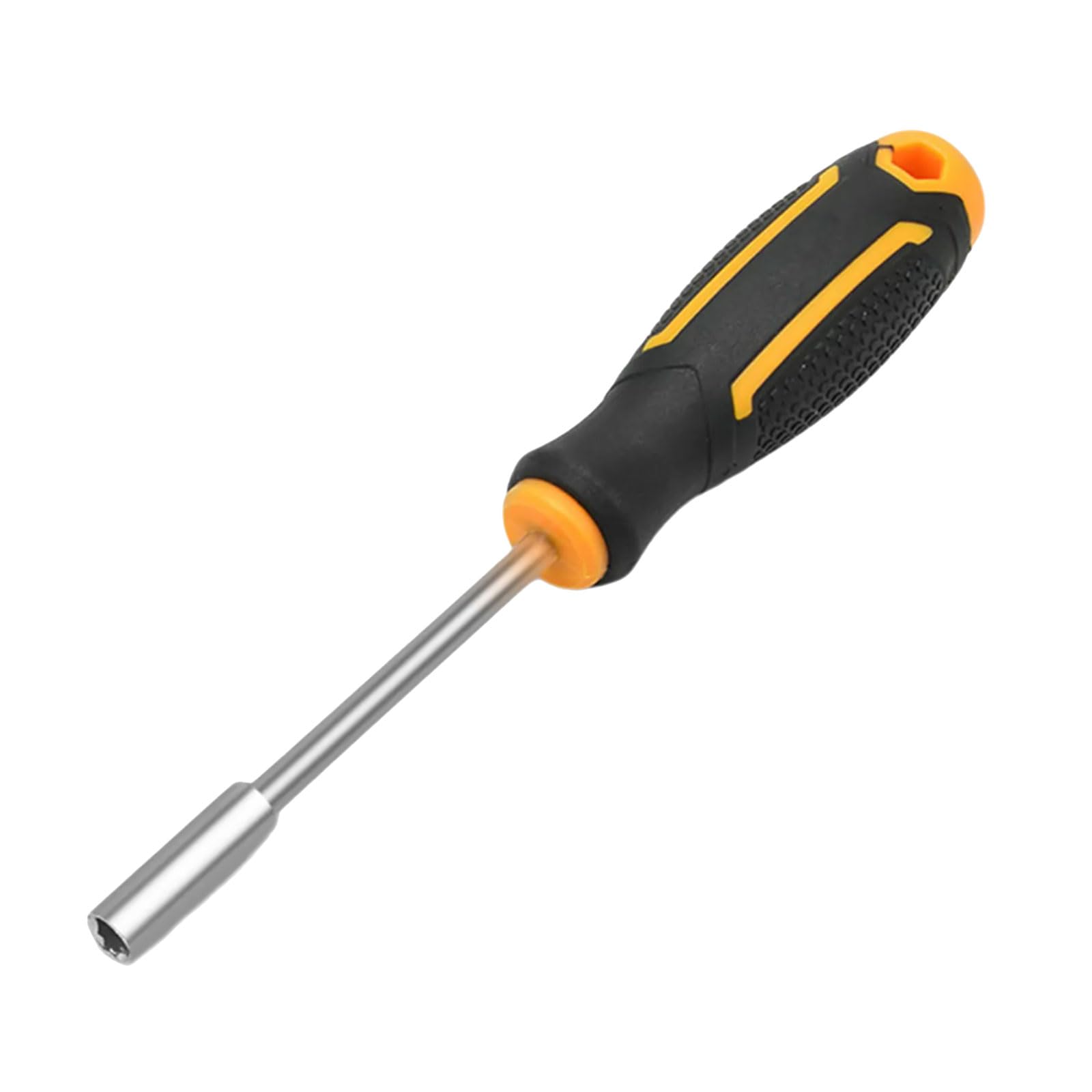Msioytog Yellow Black 2Pcs Hexagonal Screwdriver Handle Screwdriver Bit Holder Multifunctional Spinner Handle Bit Holder Nonslip Tool
