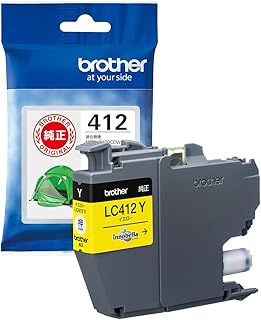 ブラザー工業(Brother Industries) 【ブラザー純正】インクカートリッジイエローLC412Y対応型番:MFC-J7300CDW、MFC-J7100CDW他 小