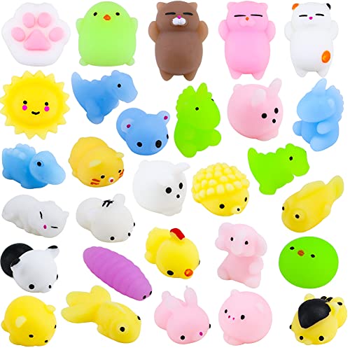 40 Stück Mochi Squishy, Squeeze Toy Set, Niedlich Squishies Fidget Toys...