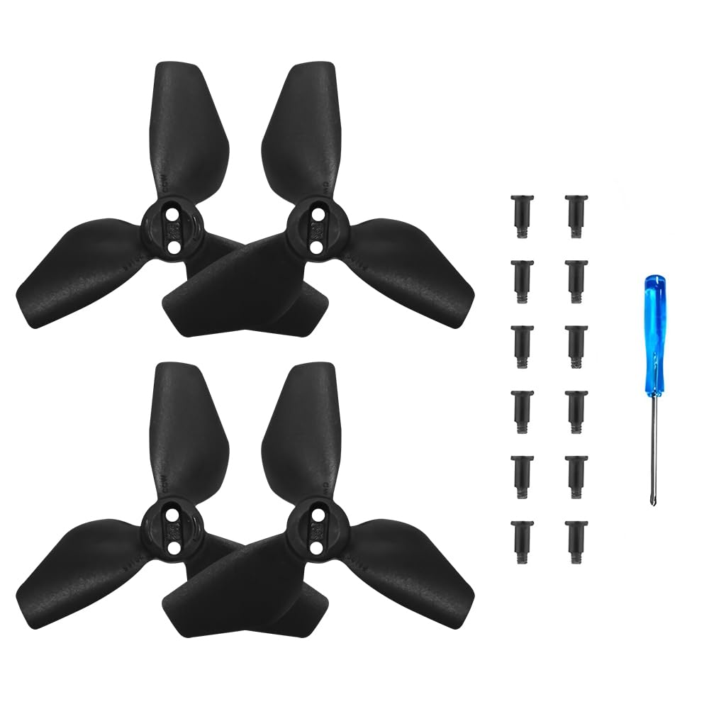 ZYGY 8pcs Propellers for DJI NEO Drone Pocket Accessories Quadcopter Aerial Drone 2016S Paddles (Black)