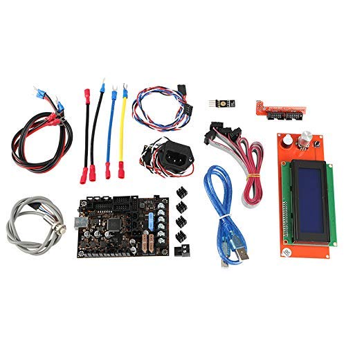 ZD-DZ 3D Printer Einsy Rambo 1.1A Mainboard+2004 Lcd+Filament Sensor+ Pinda V2+Power Panic Board Compatible with Prusa I3 Mk3