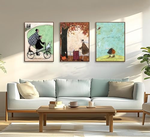 Image of 3pcs Aesthetic Abstract Canvas Wall Art Natural Minimalist Posters Prints Healing Pictures Wall Decoration for Living Room Bedroom Bathroom Kitchen Office Unframed